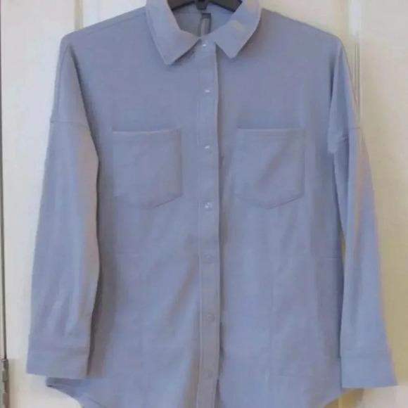 Mondetta Cozy Warm Fleece Button Up Shirt Jacket Medium - Picture 14 of 15